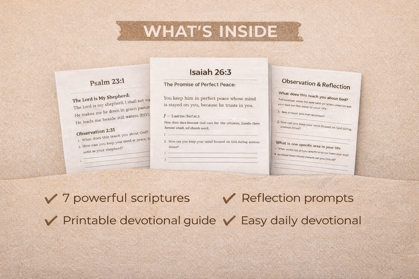 7 Scriptures for When You Need Peace (Free Printable Guide)