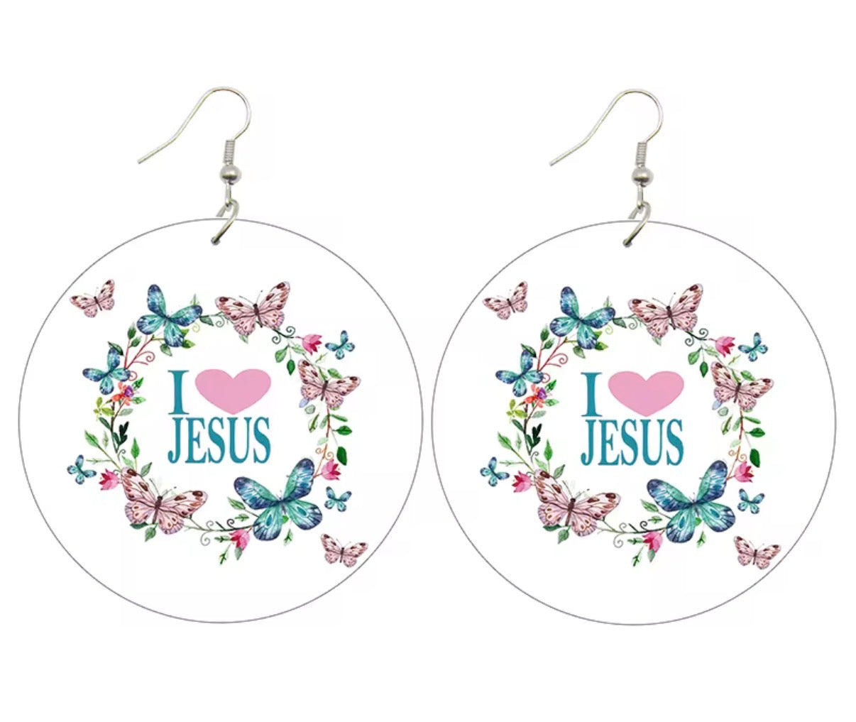 Christian Faith Statement Wooden Dangle Earrings | Inspirational Scripture Earrings | Lightweight Christian Jewelry Gift