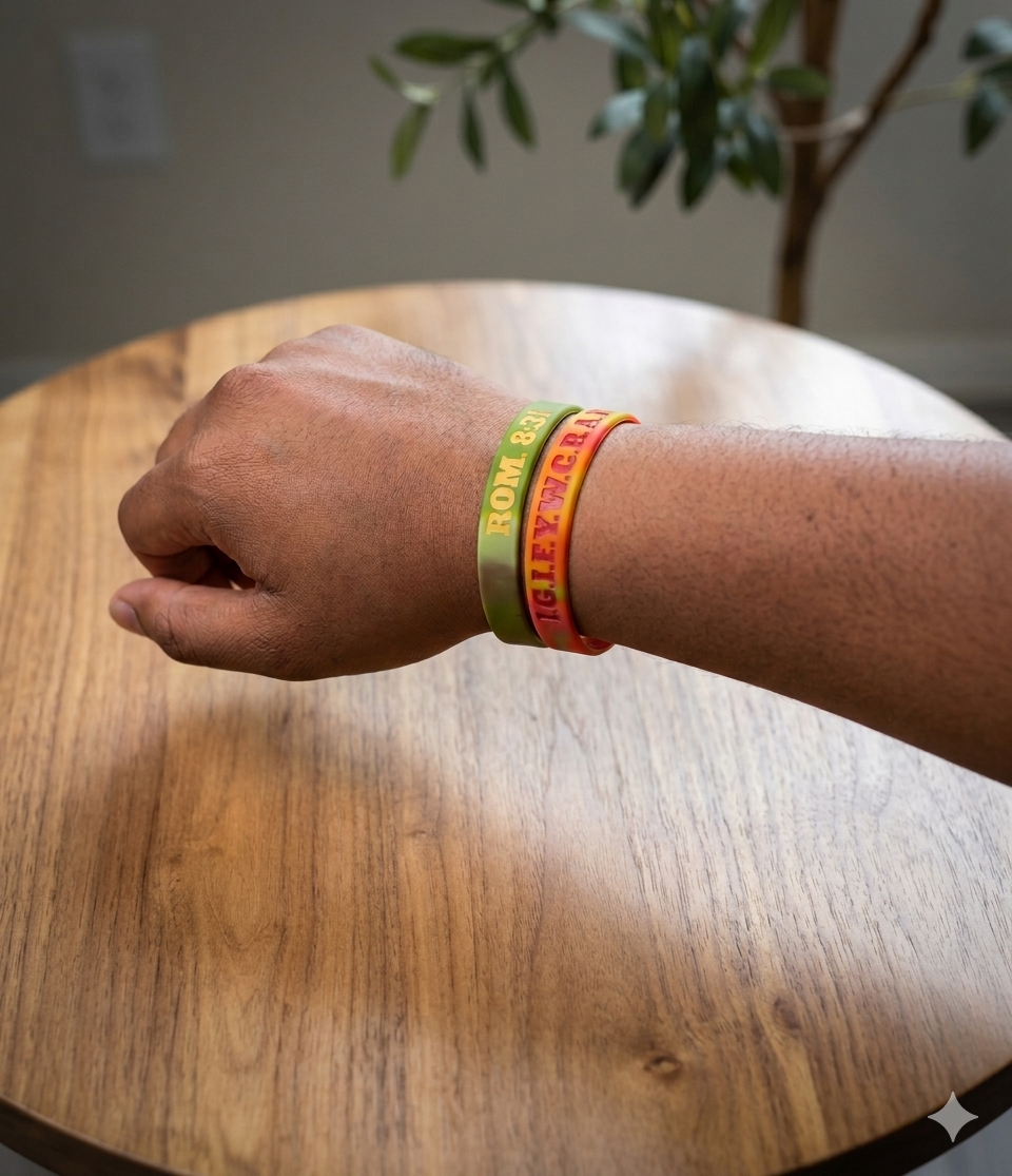 Bible Verse Acronym Wristband – Daily Reminder of God’s Promises | Christian Wristband | Gospel Conversation Starter