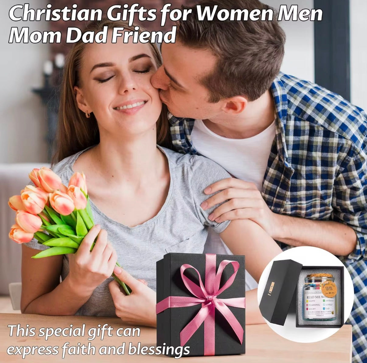 Read Me When Bible Verse Jar – 96 Color-Coded Scripture Cards for Every Emotion | Christian Gift for Women & Men